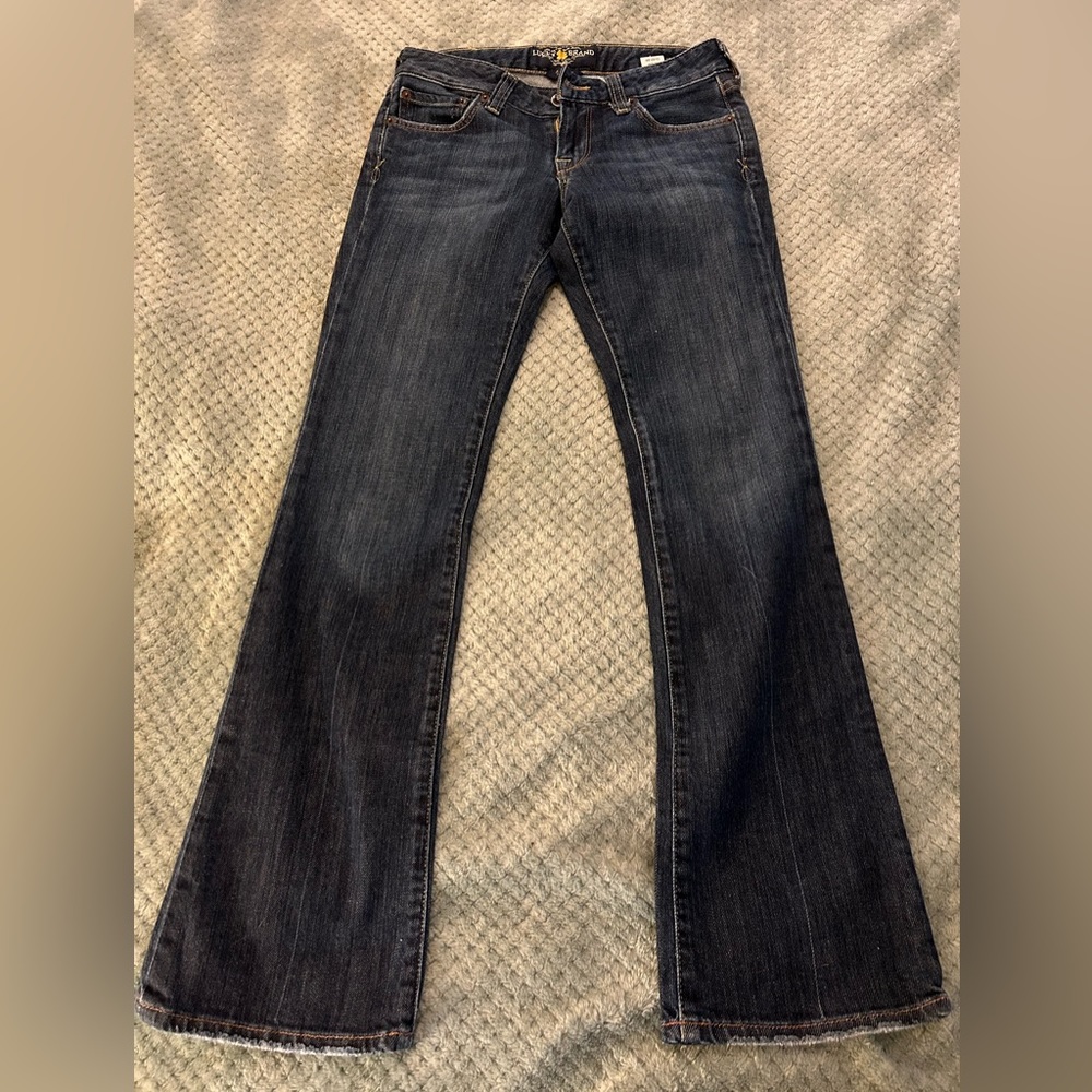 Lucky Brand Lola Boot Blue Jeans Size 2 / 26 Waist - EUC